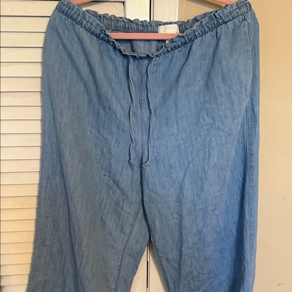Light Blue Drawstring Pants - Picture 6 of 8